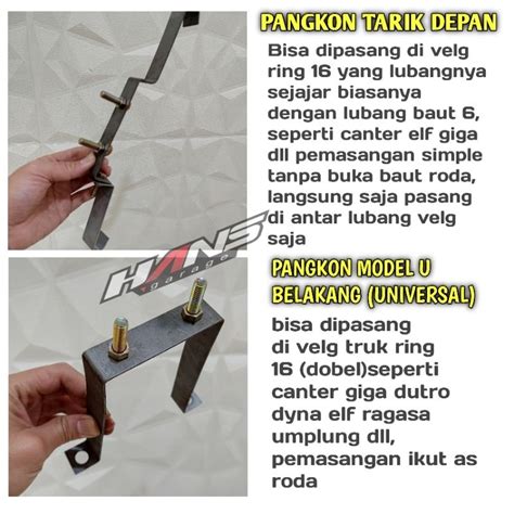 Jual Pangkon Wheeldop Truk Ring 16 Model Tarik Pangkon Dudukan Dop