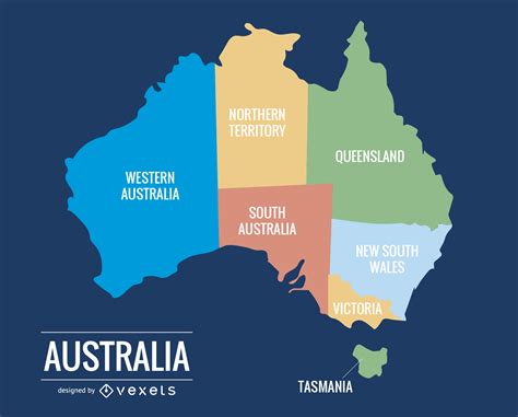 Descarga Vector De Mapa De Australia