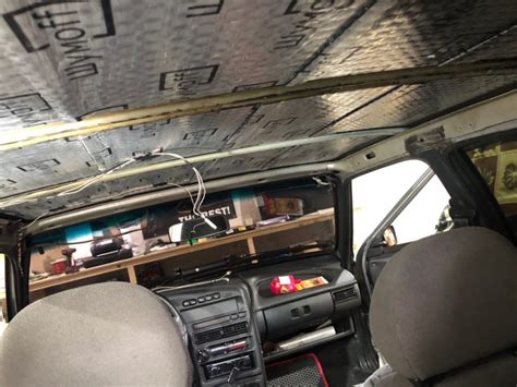 Шумофф Проф Ф виброизоляция, покраска потолка в чёрный цвет — Lada 2114 ...