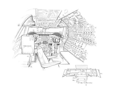 Boeing Cockpit Cutaway Drawing Our Beautiful Wall Art And Photo