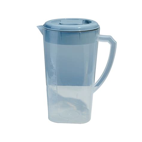 ZJDOAK Plastic Pitcher With Lid BPA FREE Eco Friendly Carafes Mix Drinks Water Jug For Hot Cold