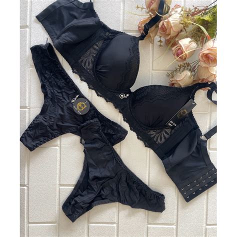 Conjunto De Lingerie Refor Ado Calcinha E Suti Efeito Up Bojo