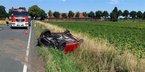 Schwerer Unfall in Capelle Auto überschlägt sich mehrfach Nordkirchen