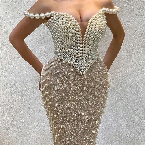 Serene Hill Arabic Nude Boat Neck Mermaid Evening Dress With Beaded