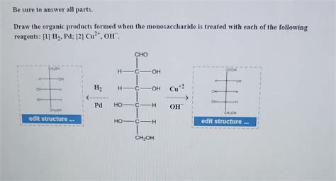 Solved Consider Monosaccharides A B And C Cho Cho Ch Oh H Chegg