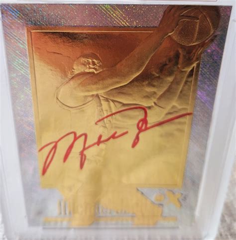 michael jordan gold card 10