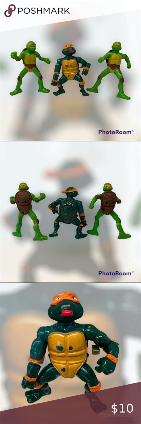 TMNT action figures (3) | Action figures, Ninja turtles action figures ...