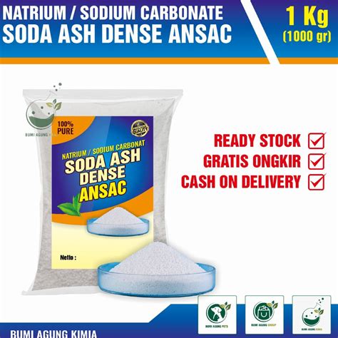 Jual Ready Now Soda Ash Dense Ansac Kg Kg Usa Sodium Carbonate