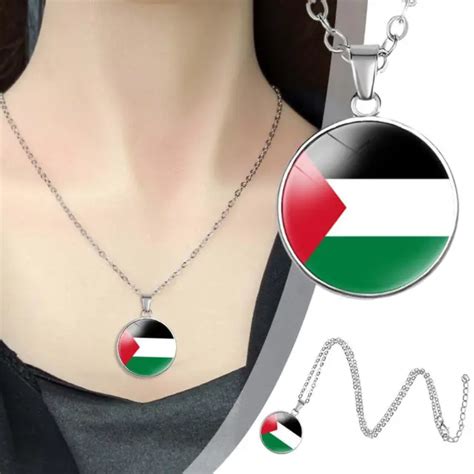 PALESTINE FLAG PALESTINIAN Flag Colors Necklace 2023 HOT SALE £2.66 ...