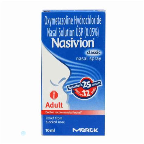 Nasivion 0 05 Classic Adult Nasal Spray 10 Ml Price Uses Side