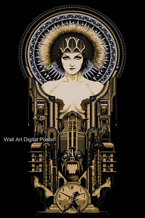 Metropolis movie poster digital downloadable movie poster. | Etsy