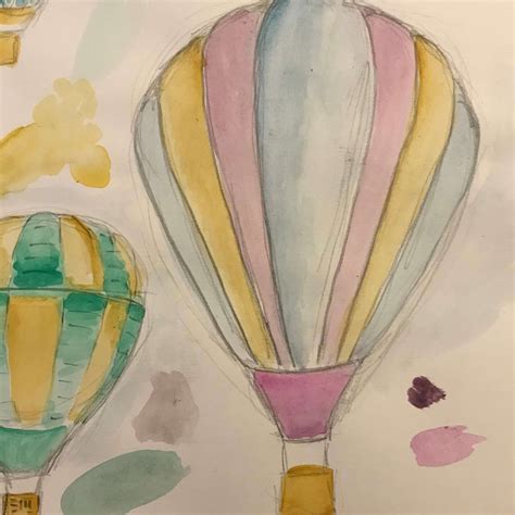 Stunning Bespoke Commissions Miracle Baby Hot Air Balloon Linocut The Peacock The Printmaker