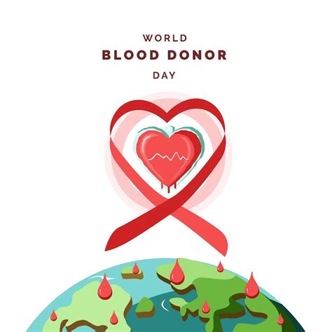 Premium Vector World Blood Donor Day Illustration