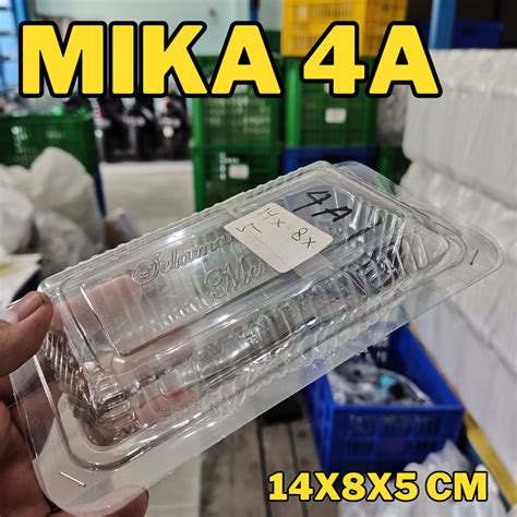 Mika Kue A X X Cm Mika Tray Kue Isi Pcs Mika Kue Bening