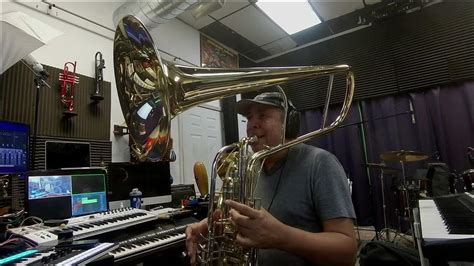 A little of cimbasso practice before go to bed... - YouTube