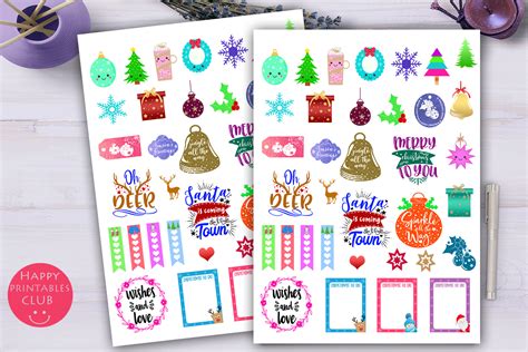 Christmas Planner Stickers Holiday Planner Stickers