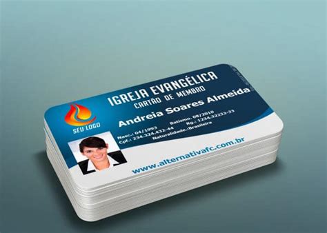 Cartão para Membro Igreja de PVC ALTERNATIVA CARDS