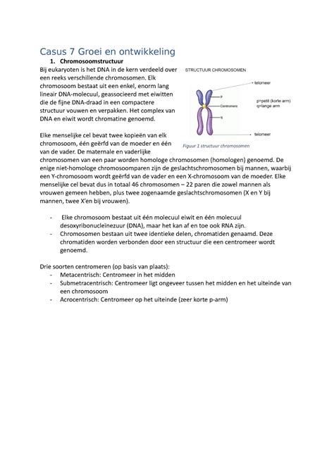 Case 7 Groei En Ontwikkeling Casus 7 Groei En Ontwikkeling 1