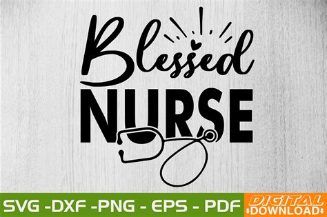 Blessed Nurse Svg Design Graphic By Monidesignhat · Creative Fabrica