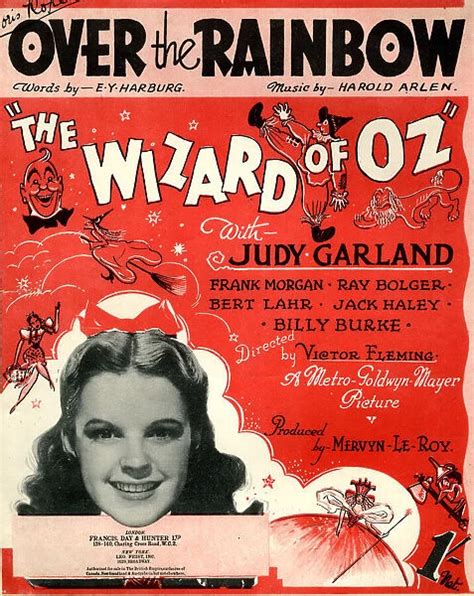 Music cover, Over the Rainbow (The Wizard of Oz) available as Framed Prints, Photos, Wall Art ...