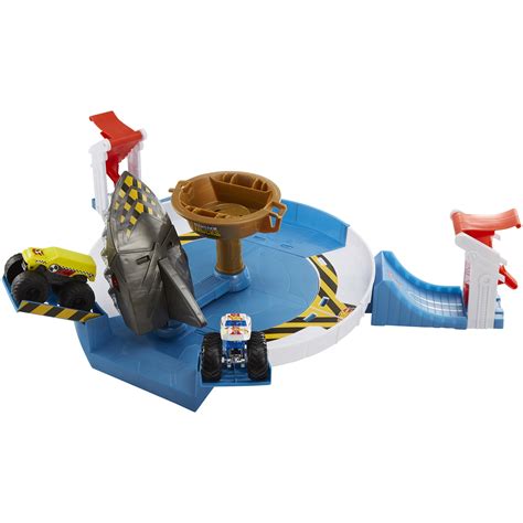 Set De Joaca Hot Wheels Monster Trucks Mecha Shark Face Emag Ro