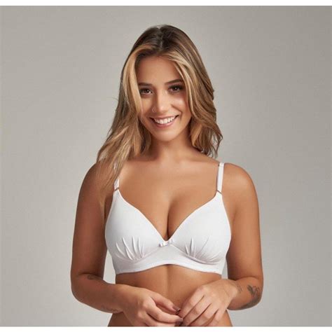 Sutiã Bojo Soft Conforto Sem Aro de Microfibra Liso Sutian Lingerie Shopee Brasil