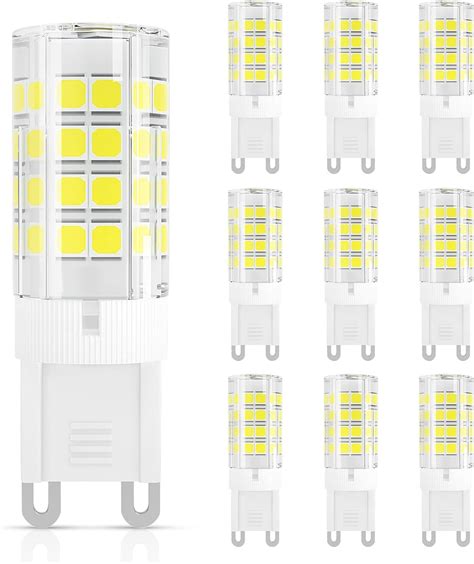 DiCUNO G9 LED Light Bulbs 3W 380LM 40W Halogen Equivalent Cool White