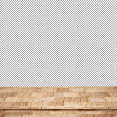 Premium Psd Wooden Table Foreground Wood Table Top Front View D