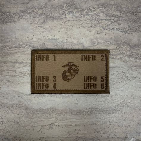 Usmc Plate Carrier Flak Patch W Hook Fastener Desert Etsy Uk