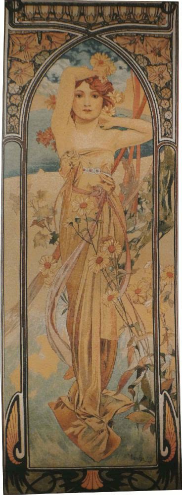 Alphonse Mucha Tapestries Art Nouveau Tapestry Wall Hangings