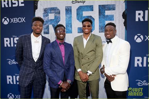 Giannis Antetokounmpo Matches with His Sons at 'Rise' Premiere with ...