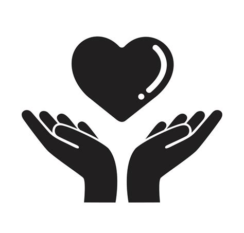 Hands Holding Heart Icon Simple Outline Hands Holding Heart Vector 4441163 Vector Art At Vecteezy