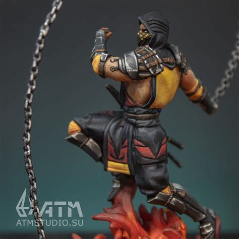 Скорпион / Scorpion коллекционная фигурка Mortal Kombat - ATM