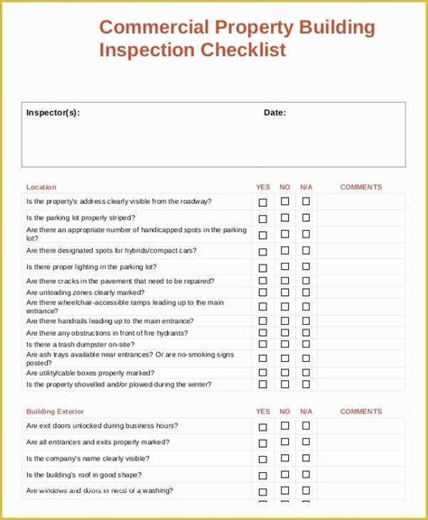 Printable Property Management Checklist