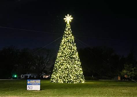 College/Central Christmas Tree In State House Circle In Alton Brightens ...