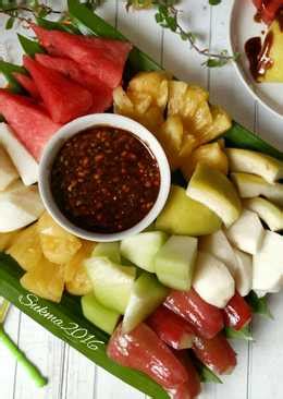 34 Resep Rujak Buah Rumahan Yang Enak Dan Sederhana Cookpad