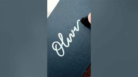 How To Write ‘olivia In Cursive Youtube