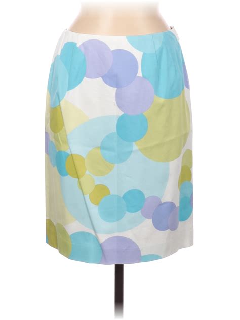 Talbots Polka Dots Multi Color Blue Casual Skirt Size 8 82 Off ThredUp