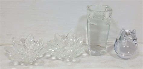 Waterford Crystal Tealight Candle Holder Flower Crystal Candle