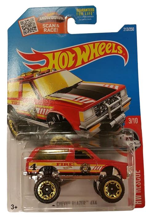 Hot Wheels Chevy Blazer X HW Rescue Yrs Age Red Amazon In Toys Games