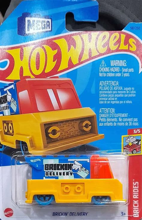 Hot Wheels Brick Rides Brickin Delivery Mega Blocks Universo Hot Wheels