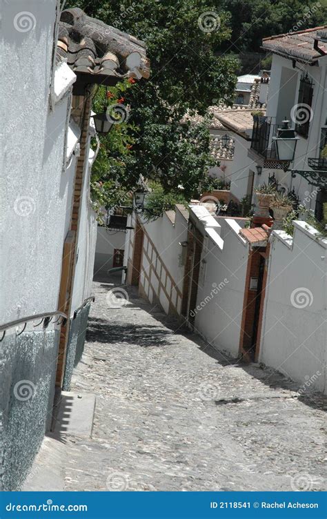 Albaicin street view stock image. Image of view, maure - 2118541