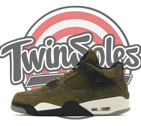 Nike Air Jordan Retro 4 "Olive Craft" | twin-soles