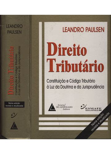 Sebo do Messias Livro Direito Tributário Constituição e Código