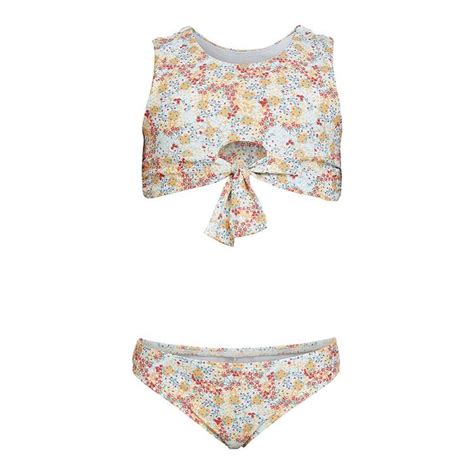 Oneill Girls Twiggy High Neck Swim Set Multicoloured