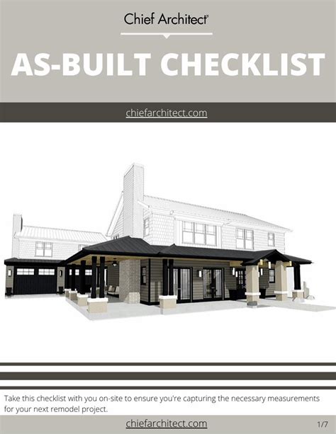 PDF As Built Checklist Chief Architect DOKUMEN TIPS