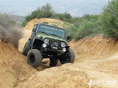 Jeep Wrangler Tj Unlimited Thrill X Offroad Crawler Hd Wallpaper