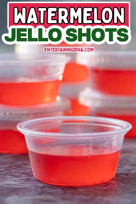 Easy Watermelon Jello Shots