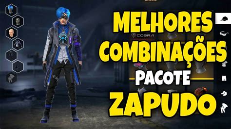 MELHORES COMBINAÇÕES DE ROUPAS NO FREE FIRE O PACOTE ZAPUDO YouTube