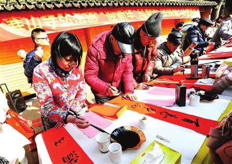 寒山寺「寫春聯送祝福」 每日頭條